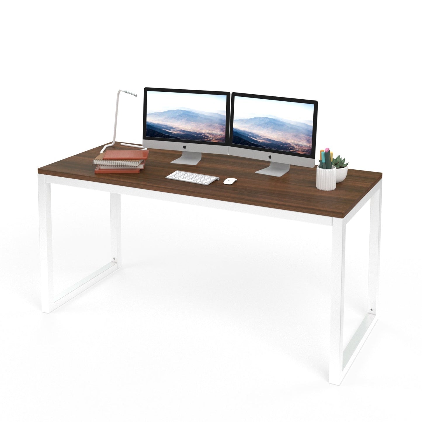 Computer Desk, Modern Writing Gaming Desk for Home Office, Small Wood Table Top Workstation