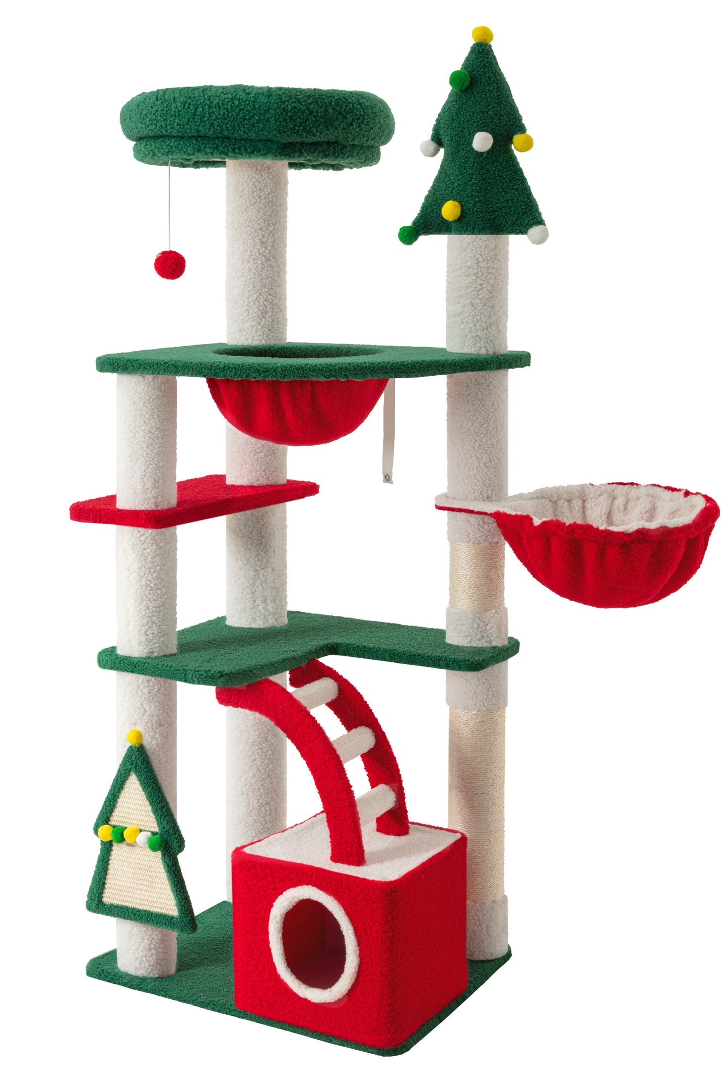 Amolife Christmas Cat Tree and Tower Condo
