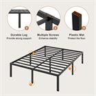 Heavy Duty Platform Bed Frame with Large Under Bed Storage Space, Sturdy Metal Frame
