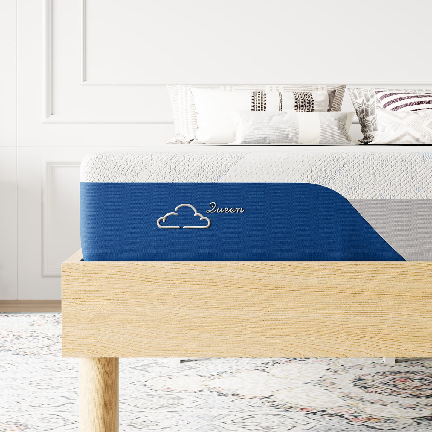 Amolife Full Mattress in a Box, Upgraded Thickened Memory Foam Layer, Premium Cooling Ice Silk Cover, Medium Firm