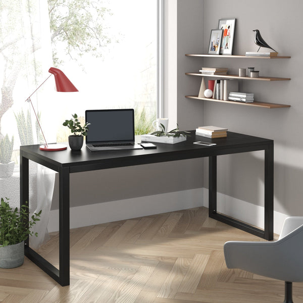 Computer Desk, Modern Writing Gaming Desk for Home Office, Small Wood Table Top Workstation