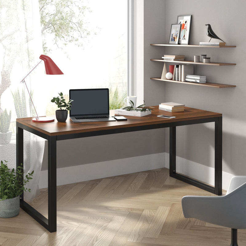 Computer Desk, Modern Writing Gaming Desk for Home Office, Small Wood Table Top Workstation