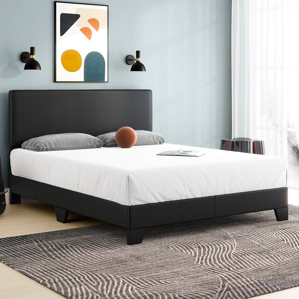Bed Frame with Adjustable Headboard