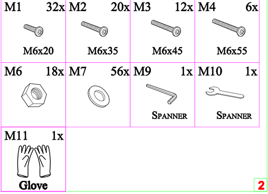 Hardware Kit for USAN1016483-2