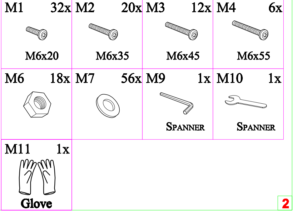 Hardware Kit for USAN1016483-2
